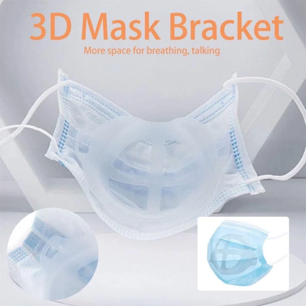 Plastic Bracket Turtle Inserts Breathe Cup Soft 3D Face Support Frame Pack of 5
